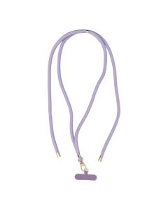 SWING (8mm) Phone lanyard  Phone pendant with adjustable length / cord length 165cm (max 82.5cm in the loop) / on the shoulder or neck - purple