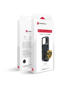 FORCELL F-PROTECT Levels with Dual Layer 4D technology  Military Drop Tested compatible with MagSafe for IPHONE 16 PLUS cyber grey