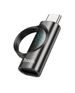 Adapter USB C to Lightning Hoco 3A 60W with display UA32A black