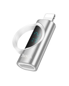 Adapter Lightning to USB C Hoco PD 2 4A 27W with display UA32B silver