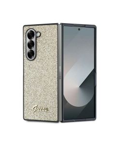 GUESS case for SAMSUNG Z Fold 6 GUHCZFD6HGGSHD (HC PU 4G Glitter Script) gold