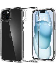 SPIGEN case ULTRA HYBRID for IPHONE 16 crystal clear