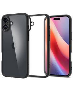 SPIGEN case ULTRA HYBRID for IPHONE 16 matte black