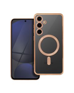 ELECTRO MAG COVER case compatible with MagSafe for SAMSUNG S24 FE gold