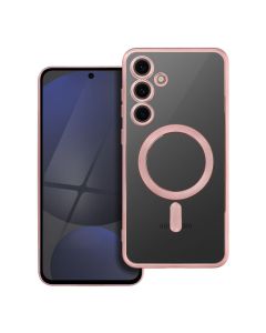 ELECTRO MAG COVER case compatible with MagSafe for SAMSUNG S24 FE rose gold