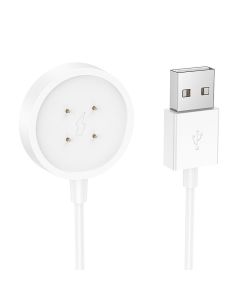 Charging cable for smartwatch Hoco 0 6 m Y24 white