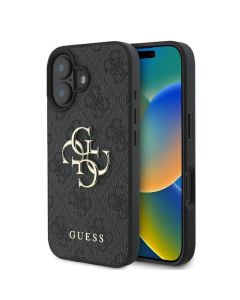 GUESS case for IPHONE 16 GUHCP16S4GMGGR (4G PU Big Logo) black