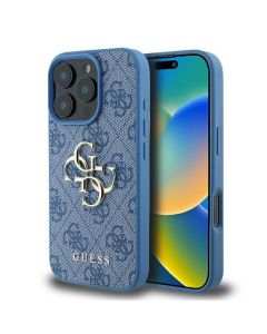 GUESS case for IPHONE 16 Pro GUHCP16L4GMGBL (4G PU Big Logo) blue