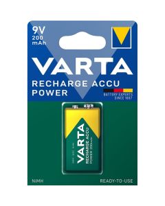 VARTA rechargeable battery 9V 200mAh Accu Power 1 pcs