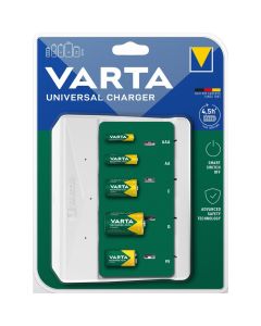 VARTA UNIVERSAL CHARGER 57658 9V  R14  R20 (without batteries)