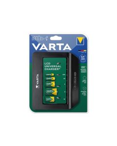 VARTA LCD UNIVERSAL CHARGER + 57688 9V  R14  R20 (without batteries)
