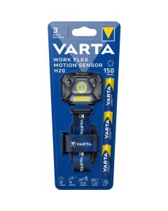 VARTA head flashlight LED Work flex motion sensor H20 150lm 18648 + 3 x batteries R3 (AAA)