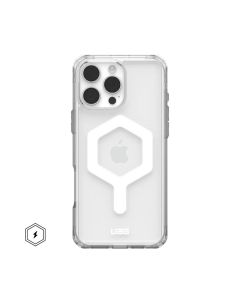 UAG Urban Armor Gear case PLYO compatible with MagSafe and Magnetic Ring Stand for IPHONE 16 Pro Max ice-white / titanium