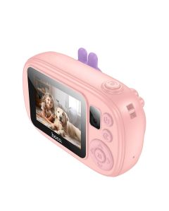 Digital kids camera with selfie function Hoco 1MP 2 0 HD Ready DV205 pink