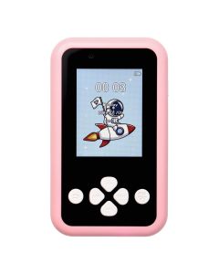 Game console for kids with IPS display 2 4 with buttons KDC-0027A pink