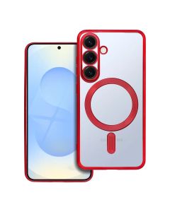 ELECTRO MAG COVER case compatible with MagSafe for SAMSUNG S25 red