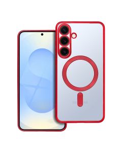ELECTRO MAG COVER case compatible with MagSafe for SAMSUNG S25 Plus red