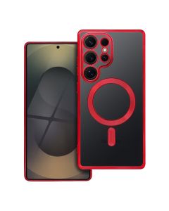 ELECTRO MAG COVER case compatible with MagSafe for SAMSUNG S25 Ultra red