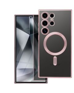 ELECTRO MAG COVER case compatible with MagSafe for SAMSUNG S25 Plus rose gold