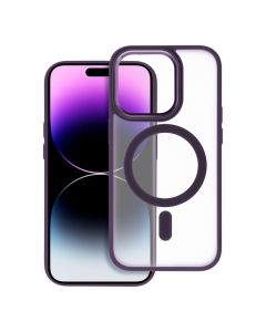 MATTE MAG COVER case compatible with MagSafe for SAMSUNG S25 purple