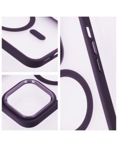 MATTE MAG COVER case compatible with MagSafe for SAMSUNG S25 PLUS purple