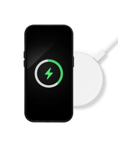 LEATHER MAG COVER case for SAMSUNG S25 black