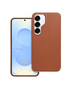 LEATHER MAG COVER case for SAMSUNG S25 brown