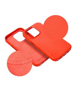 LEATHER MAG COVER case for SAMSUNG S25 PLUS red