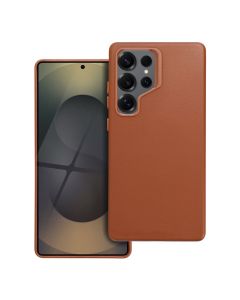 LEATHER MAG COVER case for SAMSUNG S25 ULTRA brown
