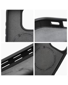 FORCELL F-PROTECT Mirage  Military Drop-Tested case compatible with MagSafe for IPHONE 15 PRO black marble