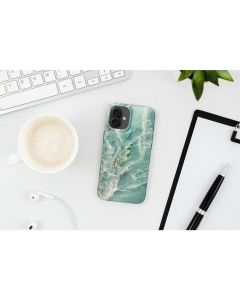 FORCELL F-PROTECT Mirage  Military Drop-Tested case compatible with MagSafe for IPHONE 15 PRO green marble