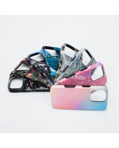 FORCELL F-PROTECT Mirage  Military Drop-Tested case compatible with MagSafe for IPHONE 15 PRO pink marble