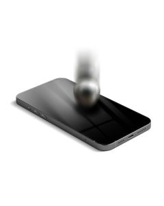 Hybrid glass for Samsung S25 Ultra Forcell Flexible 5D Black (Hot Bending) – supports fingerprint reader