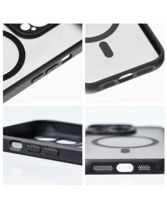 FULL MATTE MAG COVER case compatible with MagSafe for XIAOMI REDMI NOTE 13 PRO 5G black