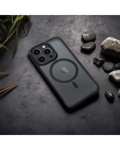 FULL MATTE MAG COVER case compatible with MagSafe for XIAOMI REDMI NOTE 14 5G black