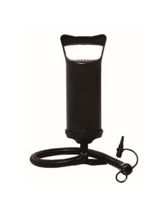 Inflatable double travel mattress with velvet finish + inflating pump 67002 blue