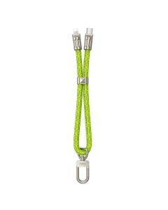 Cable USB C to Lightning Hoco PD 20W lanyard shape 0 22 m GH5 fluorescent green