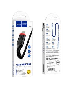 Cable USB A to Lightning Hoco 2 4A 3 m X59 black