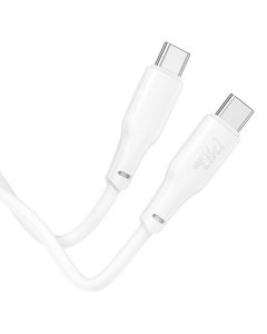 Cable USB C to USB C Hoco 3A 100W 2 m X93 white