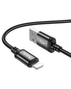 Cable USB A to Lightning Hoco 2 4A 1 m X89 black
