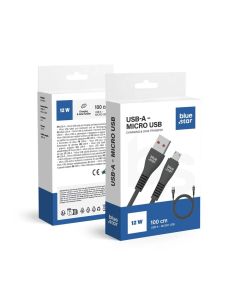 Cable USB A to Micro USB Blue Star 2A 1 m DC99M black