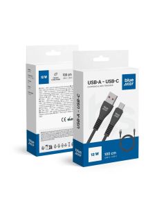 Cable USB A do USB C Blue Star 2A 12W 1 m DC99C black
