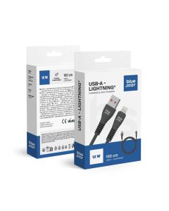 Cable USB A to Lightning Blue Star 2A 12W 1 m DC99I black