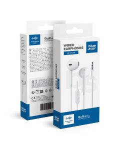 Wire earbuds Jack 3 5 mm Blue Star PA-E65 1 2 m white