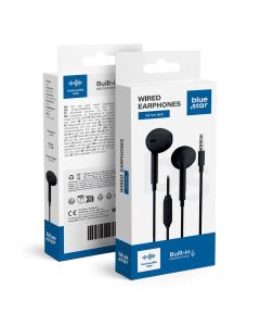 Wire earbuds Jack 3 5 mm Blue Star PA-E65 1 2 m black