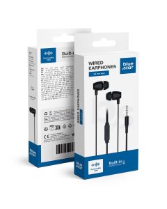 Wire earbuds Jack 3 5 mm Blue Star PA-E67 1 2 m black