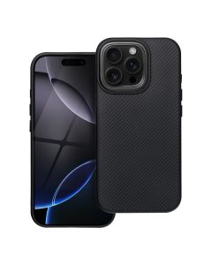 Carbon Elite Mag Cover compatible with MagSafe for IPHONE 15 PLUS black