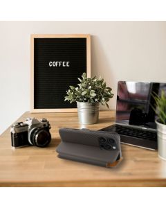 FOLIO Side Magnet book case for IPHONE 16 PLUS brown