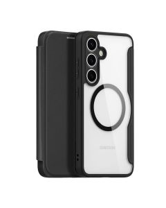DUX DUCIS wallet case SKIN X PRO compatible with MagSafe for SAMSUNG S25 Plus black