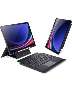 DUX DUCIS case DK foldable with Wireless Keyboard for SAMSUNG Tab S10 Plus/S9 Plus/S9 FE Plus black